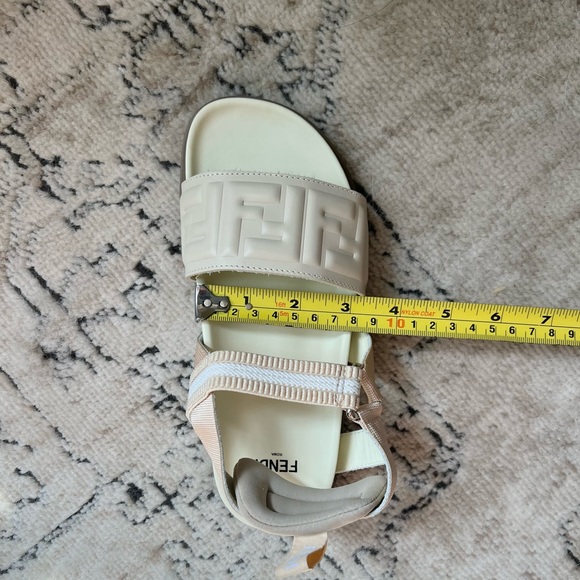 *SOLD* Fendi FF Logo Embossed Sandals - Picture 12 of 12